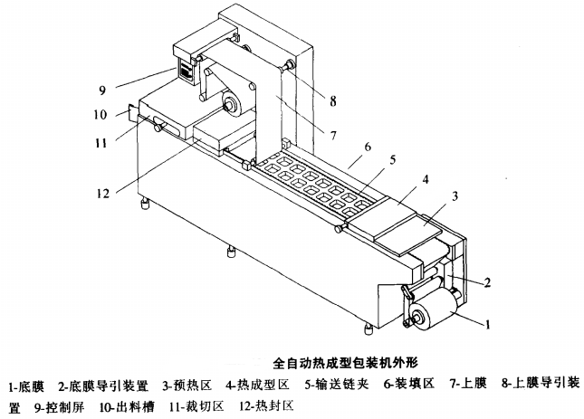 全自动真空包装机热成型工作原理